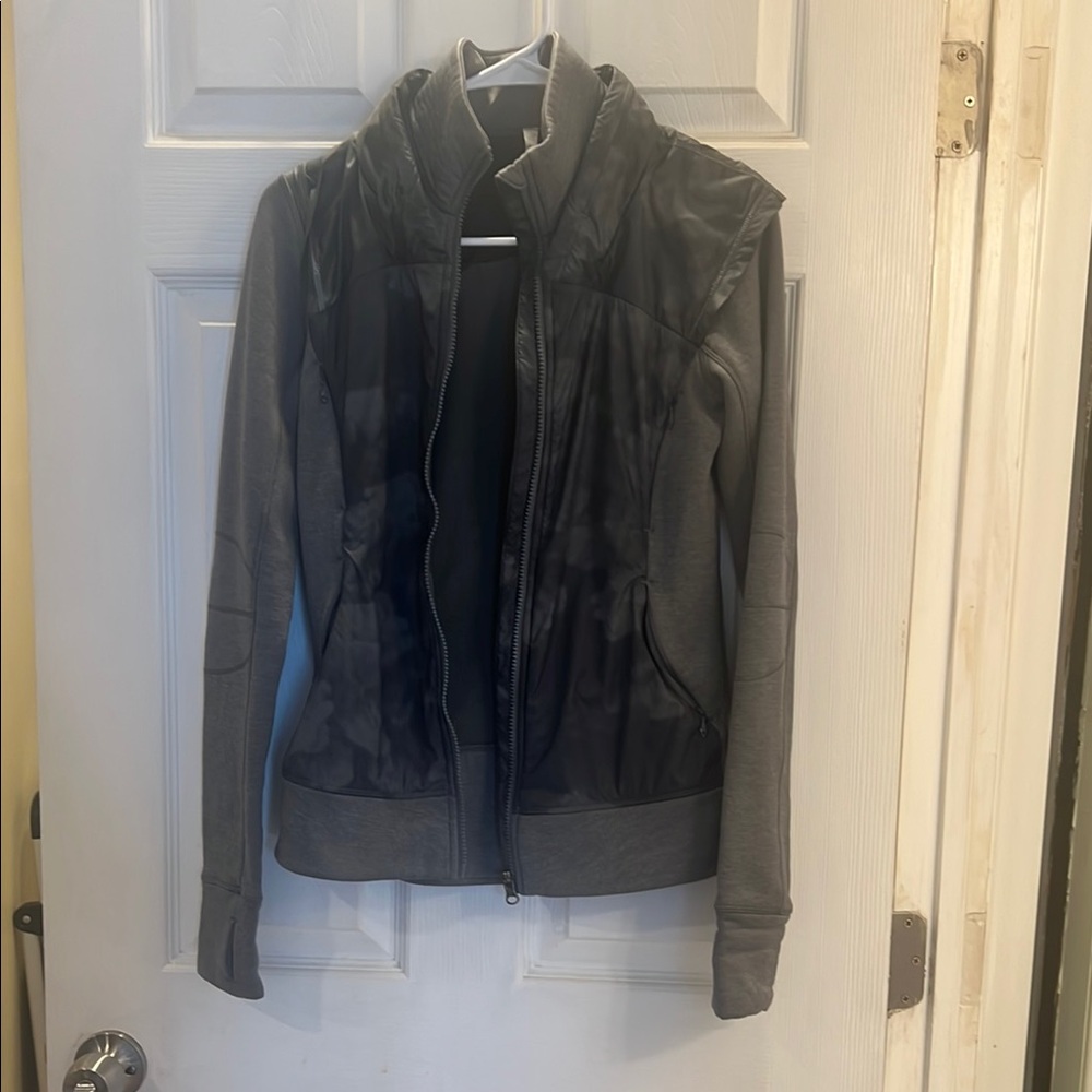 Lululemon Athletica Gray and Black Zip-Up Jacket